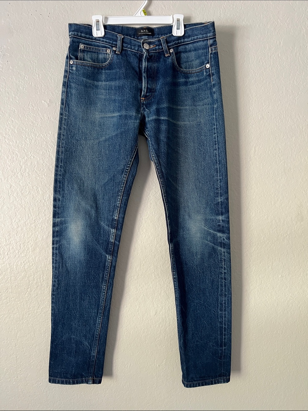 EUC A.P.C RUE MADAME PARIS JEAN BUTTON REDLINE SELVEDGE JEANS 31